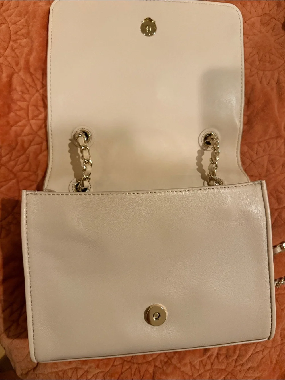 Tory Burch- Fleming Pale Pink with Chain Threading on Straps-
